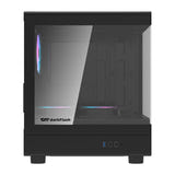 darkFlash - Boîtier PC DB330M compact + 3 ventilateurs ARGB (noir) : intérieur