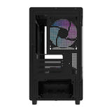 darkFlash - Boîtier PC DB330M compact + 3 ventilateurs ARGB (noir) : profil