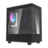 darkFlash - Boîtier PC DB330M compact + 3 ventilateurs ARGB (noir) : vue ensemble