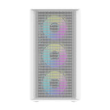 darkFlash - Boîtier PC DB460M façade mesh (blanc, sans ventilateurs) : connectique