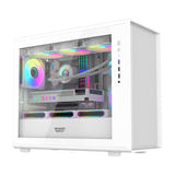 darkFlash - Boîtier PC DB460M façade mesh (blanc, sans ventilateurs)