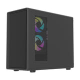 darkFlash - Boîtier PC DB460M façade mesh (noir, sans ventilateurs) : arrière