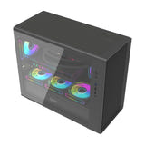 darkFlash - Boîtier PC DB460M façade mesh (noir, sans ventilateurs) : intérieur