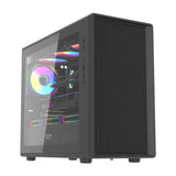 darkFlash - Boîtier PC DB460M façade mesh (noir, sans ventilateurs) : vue ensemble