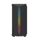 darkFlash - Boîtier PC DK151 LED façade ARGB + 3 ventilateurs RGB (noir) : connectique
