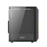 darkFlash - Boîtier PC DK151 LED façade ARGB + 3 ventilateurs RGB (noir) (vue 5)