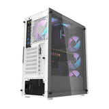 darkFlash - Boîtier PC DK351 + 4 ventilateurs ARGB CL6 (blanc) : intérieur