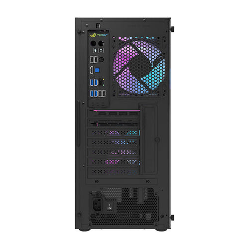 darkFlash - Boîtier PC DK351 + 4 ventilateurs ARGB CL6 (noir) : intérieur