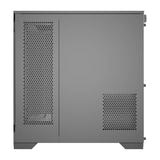 darkFlash - Boîtier PC DQX90 grande tour panoramique + 4 ventilateurs ARGB (noir) : connectique