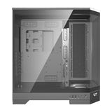 darkFlash - Boîtier PC DQX90 grande tour panoramique + 4 ventilateurs ARGB (noir) : profil