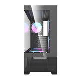 darkFlash - Boîtier PC DS900 AIR + 6 ventilateurs ARGB (noir)
