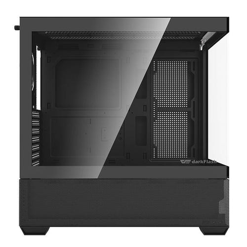 darkFlash - Boîtier PC DS900 AIR ventilation renforcée (noir, sans ventilateurs) : façade