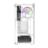 darkFlash - Boîtier PC DS900 panoramique blanc + 7 ventilateurs ARGB : profil