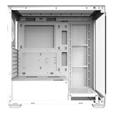 darkFlash - Boîtier PC DS900 panoramique double verre (blanc, sans ventilateurs) : arrière