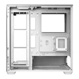darkFlash - Boîtier PC DS900 panoramique double verre (blanc, sans ventilateurs) : dessus