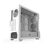 darkFlash - Boîtier PC DS900 Mesh (blanc, sans ventilateurs) : façade