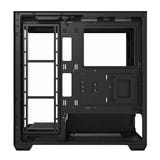 darkFlash - Boîtier PC DS900 panoramique double verre (noir, sans ventilateurs) : arrière
