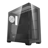 darkFlash - Boîtier PC DS900 panoramique double verre (noir, sans ventilateurs) : vue ensemble