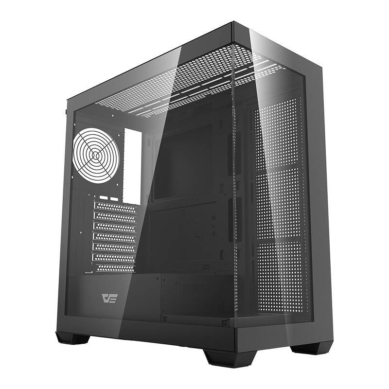 darkFlash - Boîtier PC DS900 panoramique double verre (noir, sans ventilateurs) - visuel 1