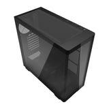 darkFlash - Boîtier PC DS900G verre incurvé panoramique (noir, sans ventilateurs) : détail