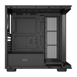 darkFlash - Boîtier PC DS900G verre incurvé panoramique (noir, sans ventilateurs)