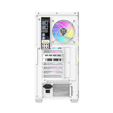 darkFlash - Boîtier PC DS900WD façade bois (blanc, sans ventilateurs) : intérieur