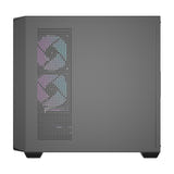 darkFlash - Boîtier PC DS900WD façade bois + 4 ventilateurs ARGB (noir) : arrière