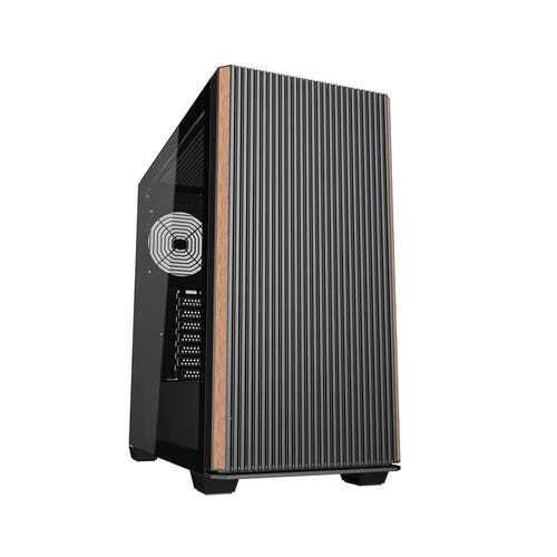 darkFlash - Boîtier PC DS900WS ATX (noir, sans ventilateurs) : vue ensemble