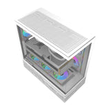 darkFlash - Boîtier PC DS950 panoramique 270 degrés (blanc, sans ventilateurs) : détail