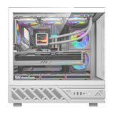 darkFlash - Boîtier PC DS950 panoramique 270 degrés (blanc, sans ventilateurs) : intérieur