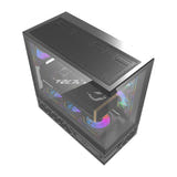 darkFlash - Boîtier PC DS950 panoramique 270 degrés (noir, sans ventilateurs) : détail