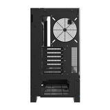 darkFlash - Boîtier PC DY450 grande tour (noir, sans ventilateurs) : arrière