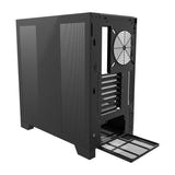 darkFlash - Boîtier PC DY450 grande tour (noir, sans ventilateurs) : côté