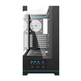 darkFlash - Boîtier PC DY450 grande tour (noir, sans ventilateurs) : dessus