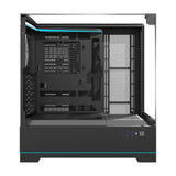 darkFlash - Boîtier PC DY450 grande tour (noir, sans ventilateurs) : profil