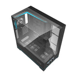 darkFlash - Boîtier PC DY450 PRO écran de températures (noir, 1 ventilateur ARGB) : arrière