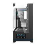 darkFlash - Boîtier PC DY450 PRO écran de températures (noir, 1 ventilateur ARGB) : intérieur