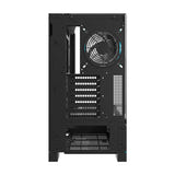 darkFlash - Boîtier PC DY450 PRO écran de températures (noir, 1 ventilateur ARGB) : profil