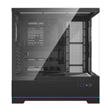 darkFlash - Boîtier PC DY451 grande tour 10 ventilateurs (noir, sans ventilateurs) : connectique
