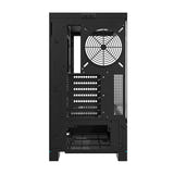 darkFlash - Boîtier PC DY451 grande tour 10 ventilateurs (noir, sans ventilateurs) : intérieur