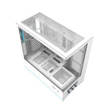 darkFlash - Boîtier PC DY451 PRO écran de températures + 1 ventilateur ARGB (blanc) : détail