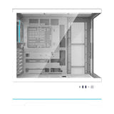 darkFlash - Boîtier PC DY451 PRO écran de températures + 1 ventilateur ARGB (blanc)