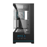 darkFlash - Boîtier PC DY451 PRO écran de températures + 1 ventilateur ARGB (noir) : intérieur
