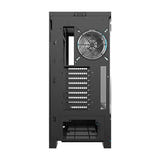 darkFlash - Boîtier PC DY451L PRO grande tour écran de températures (noir) : connectique