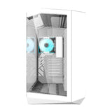 darkFlash - Boîtier PC DY470 back-connect double watercooling 360 (blanc) : profil
