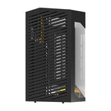 darkFlash - Boîtier PC DY470 back-connect double watercooling 360 (noir) : connectique