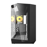 darkFlash - Boîtier PC DY470 back-connect double watercooling 360 (noir) : profil