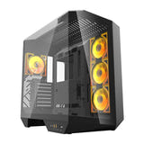 darkFlash - Boîtier PC DY470 back-connect double watercooling 360 (noir) : vue ensemble
