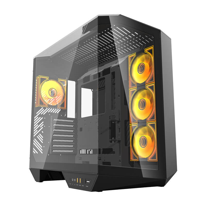 darkFlash - Boîtier PC DY470 back-connect double watercooling 360 (noir) - visuel 1