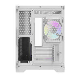 darkFlash - Boîtier PC FT350 mini tour + 5 ventilateurs ARGB (blanc) : connectique